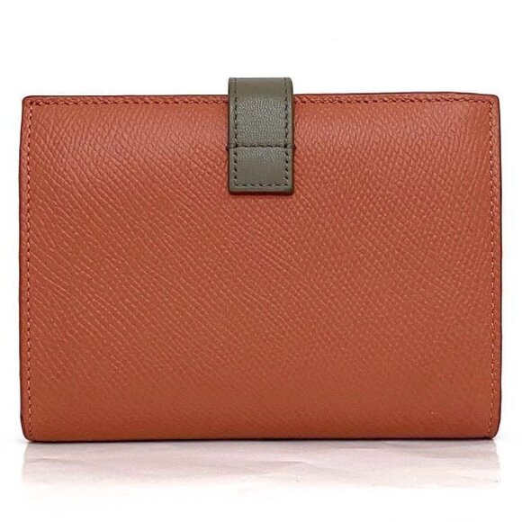 Celine Strap Wallet Red Gray Antique Rose - Picture 2 of 10